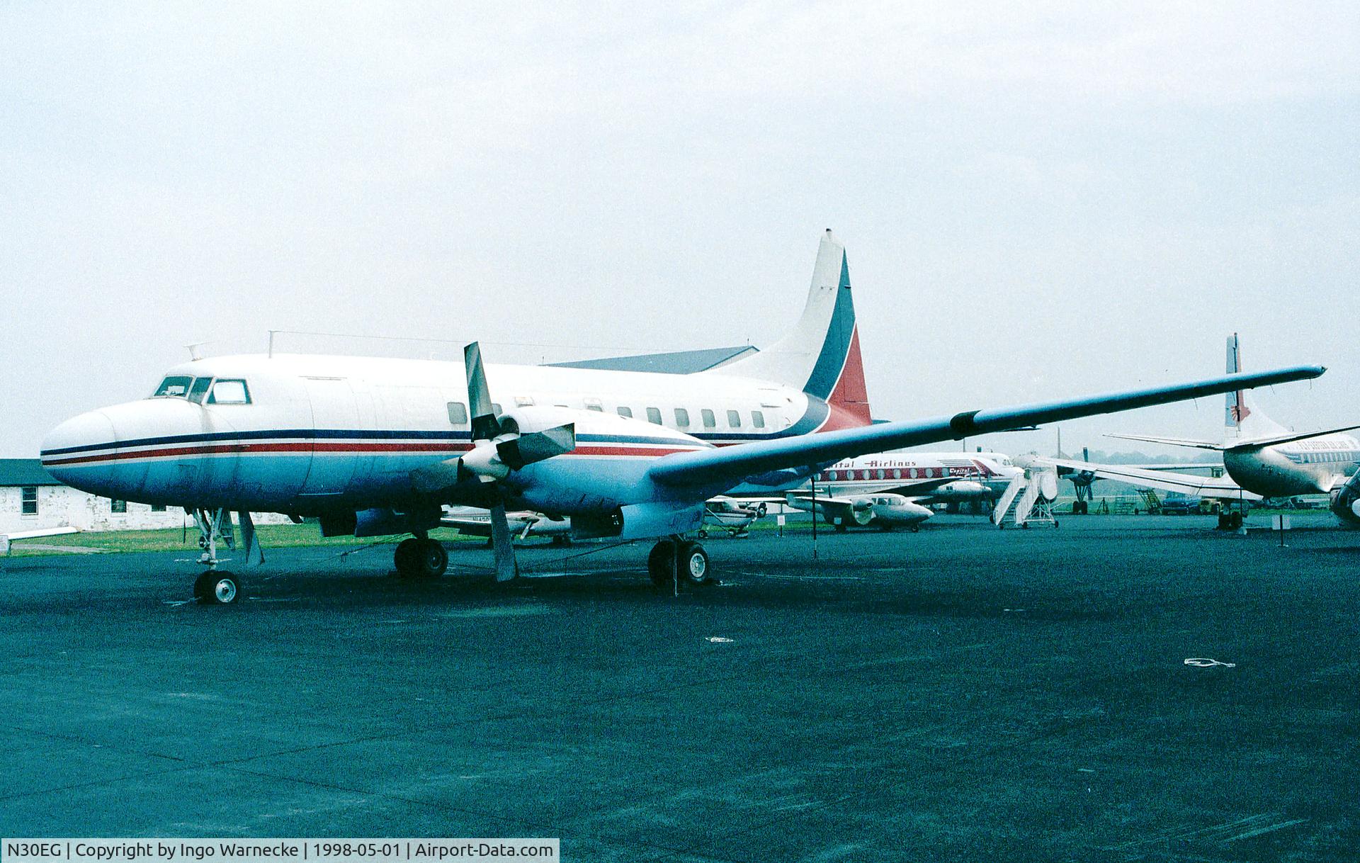 N30EG, 1954 Convair 580 C/N 202, Convair 580 at the Mid Atlantic Air Museum, Reading PA