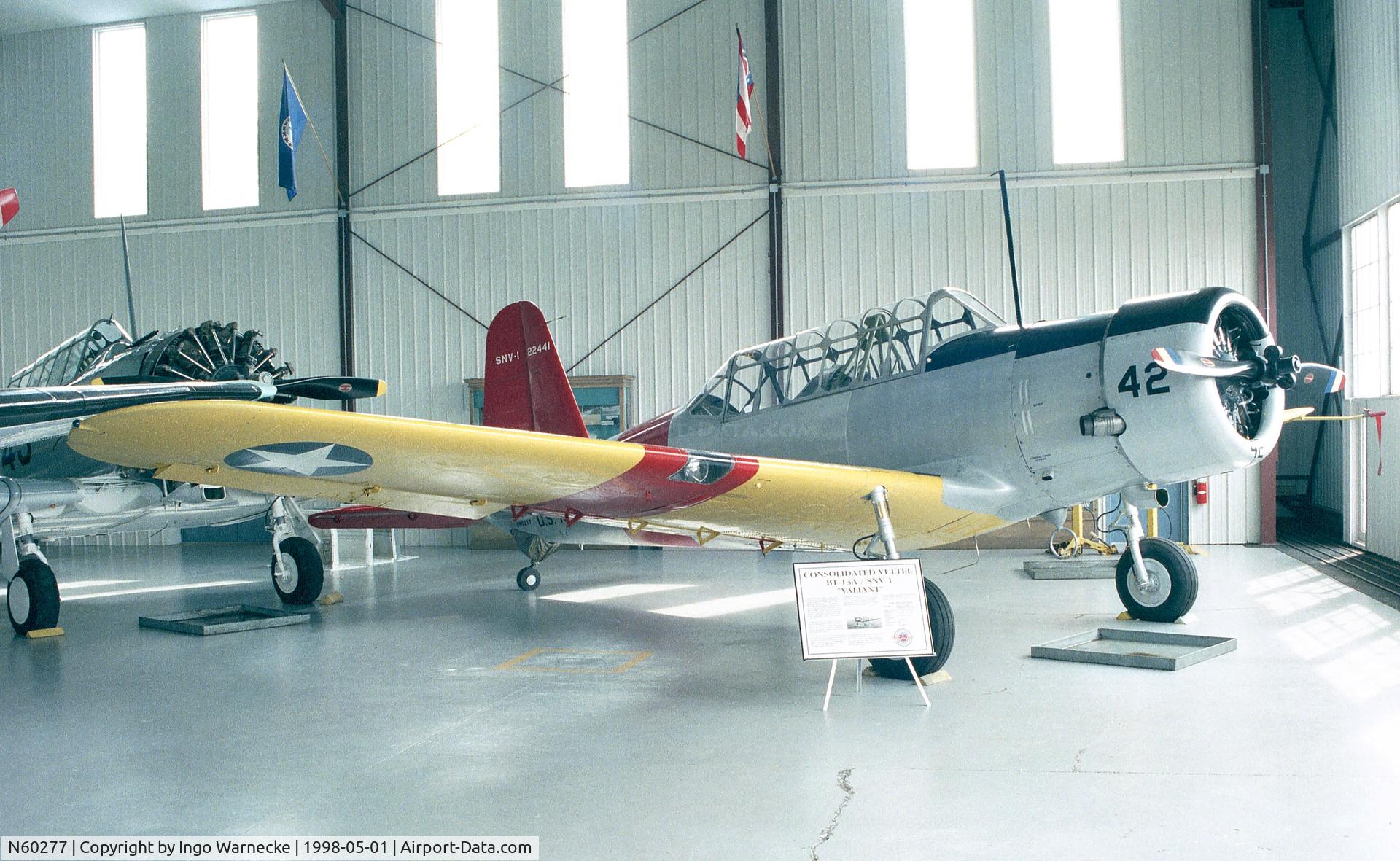 N60277, 1942 Consolidated Vultee BT-13A C/N 6519, Vultee BT-13A (USN SNV-1) Valiant at the Mid Atlantic Air Museum, Reading PA
