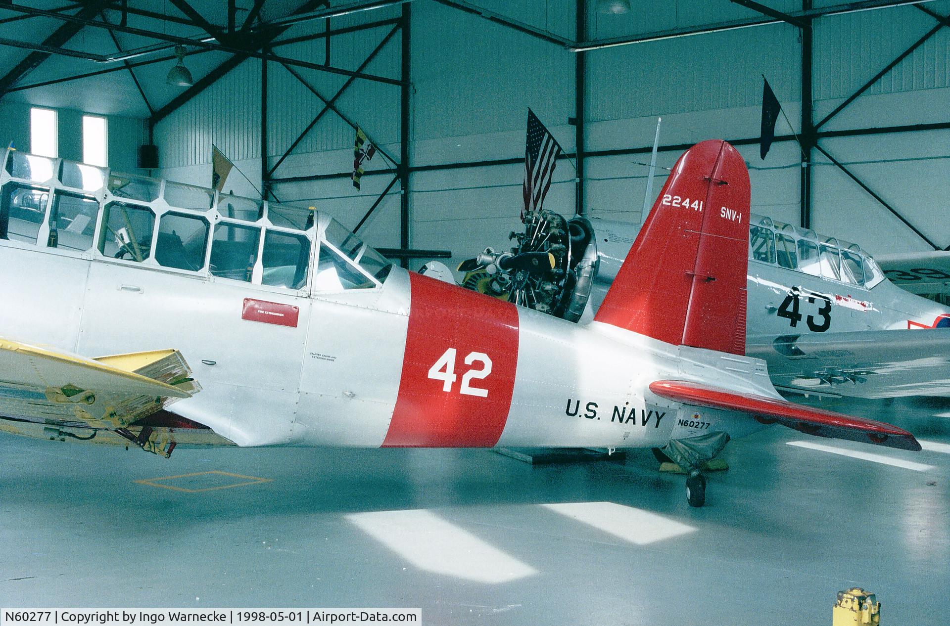 N60277, 1942 Consolidated Vultee BT-13A C/N 6519, Vultee BT-13A (USN SNV-1) Valiant at the Mid Atlantic Air Museum, Reading PA