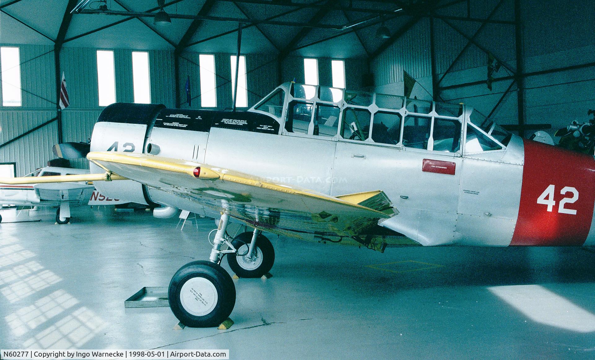 N60277, 1942 Consolidated Vultee BT-13A C/N 6519, Vultee BT-13A (USN SNV-1) Valiant at the Mid Atlantic Air Museum, Reading PA