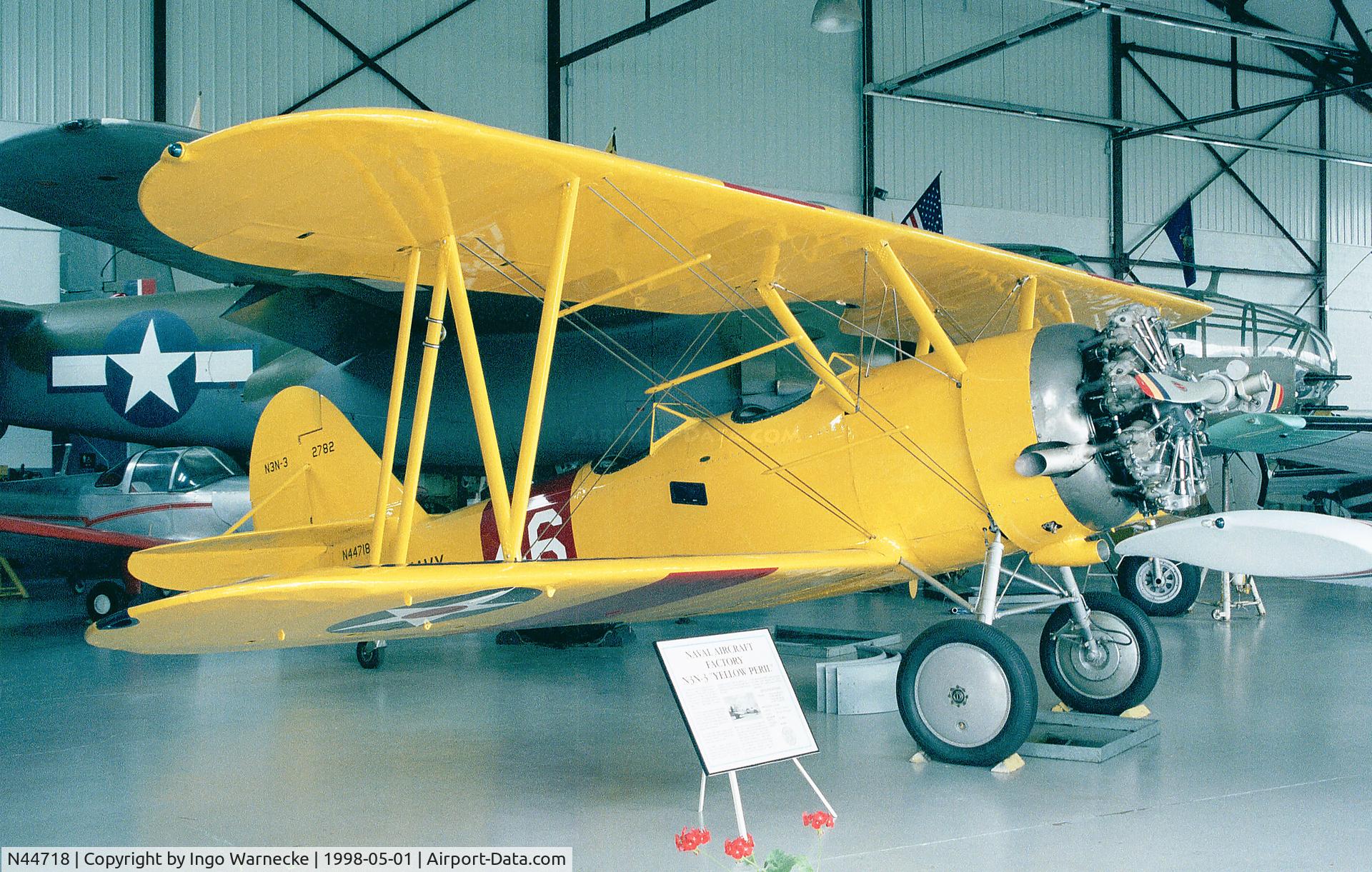 N44718, 1941 Naval Aircraft Factory N3N-3 C/N 2782, Naval Aircraft Factory N3N-3 (USN) at the Mid Atlantic Air Museum, Reading PA