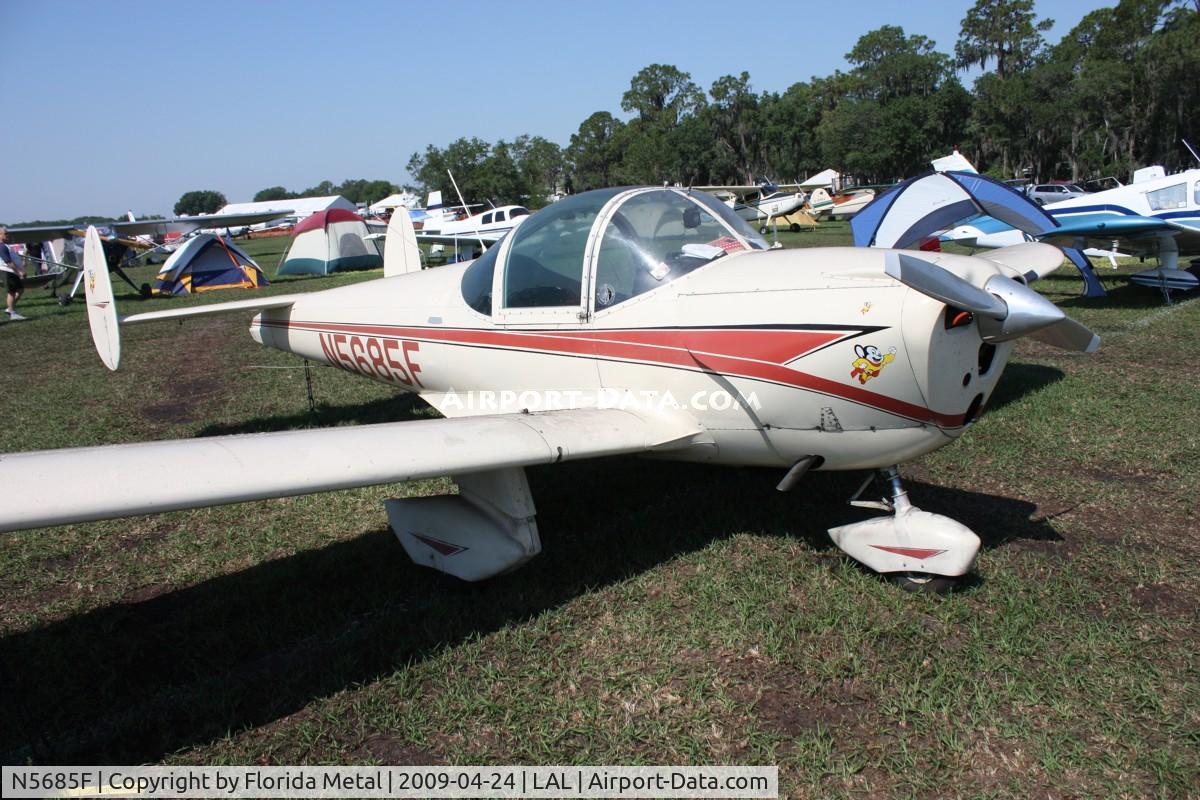 N5685F, 1966 Alon A2 Aircoupe C/N A-185, Alon A2