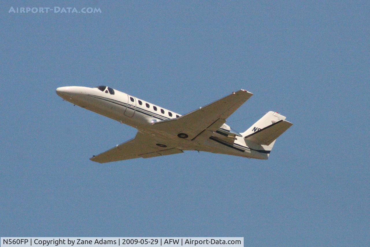 N560FP, 2001 Cessna 560 Citation Encore C/N 560-0566, Departing Alliance, Fort Worth