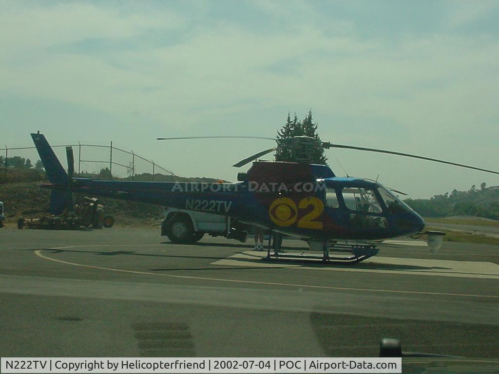 N222TV, 1979 Aerospatiale AS-350D AStar C/N 1113, Parked at Brackett when leased to CBS News by National Helicopter Service, was leased to King Broadcasting in Washington and is currently back in California