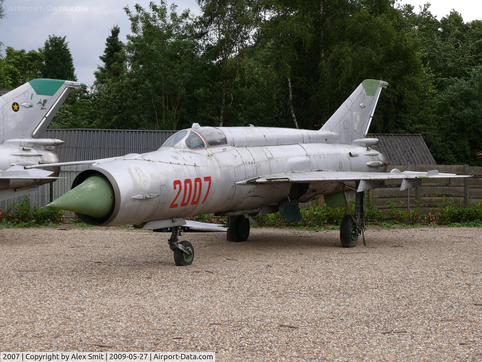 2007, 1996 Mikoyan-Gurevich MiG-21M C/N 962007, Mikoyan Mig21M Fishbed 2007 Polish Air Force part of the collection of Mr Piet Smets from Baarlo (PH) and stored in a small compound in Kessel (PH)