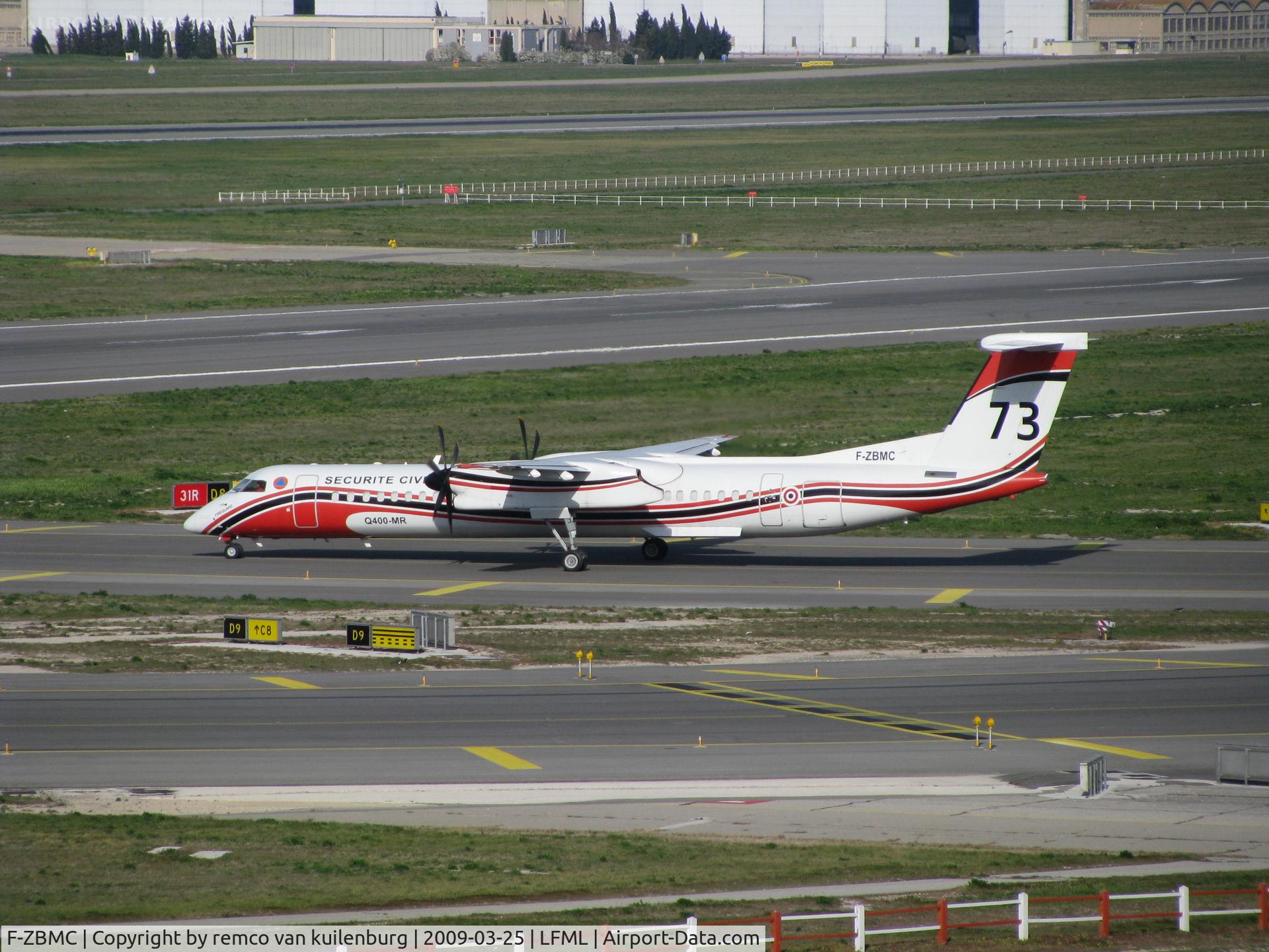 F-ZBMC, 2001 De Havilland Canada DHC-8-402Q-MR Dash 8 C/N 4040, Securite Civile used the F-ZBMC/73 from 2005