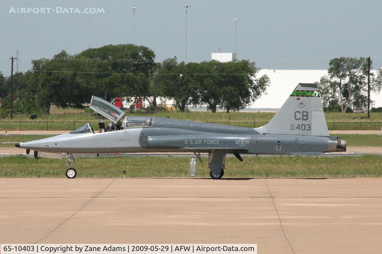 65-10403, 1965 Northrop T-38A-60-NO Talon C/N N.5822, At Alliance, Fort Worth