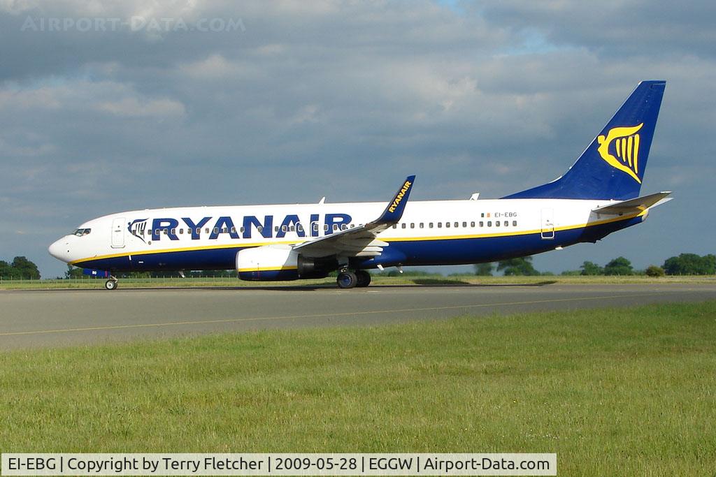 EI-EBG, 2009 Boeing 737-8AS C/N 37525, Ryanair B737 at Luton