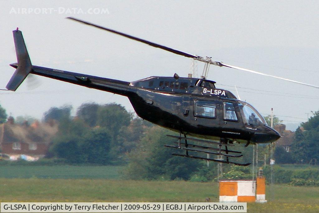 G-LSPA, 1976 Agusta AB-206B JetRanger II C/N 8530, Bell 206B at Gloucestershire Airport