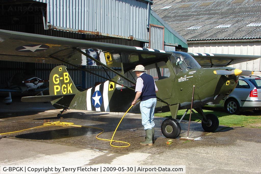 G-BPGK, 1956 Aeronca 7AC Champion C/N 7AC-7187, Wash down for the Aeronca on a hot day