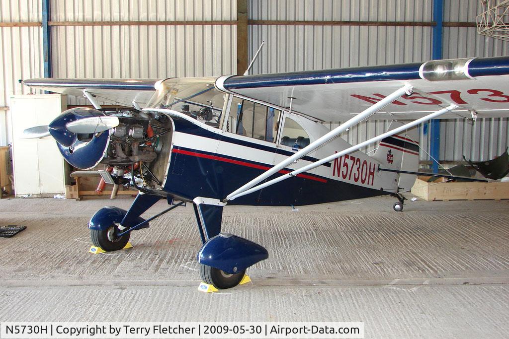 N5730H, 1949 Piper PA-16 Clipper C/N 16-342, Piper PA-16 at Abbots Bromley