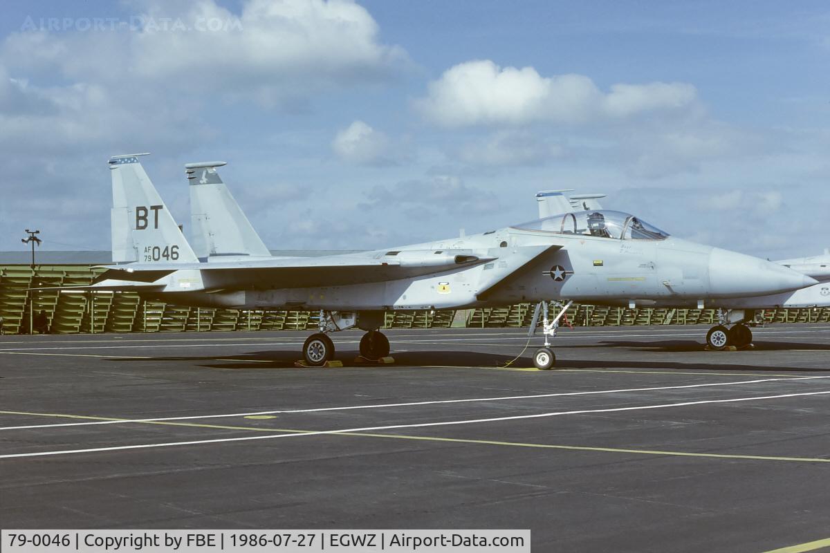 79-0046, 1979 McDonnell Douglas F-15C Eagle C/N 0587/C115, 525th TFS Bulldogs