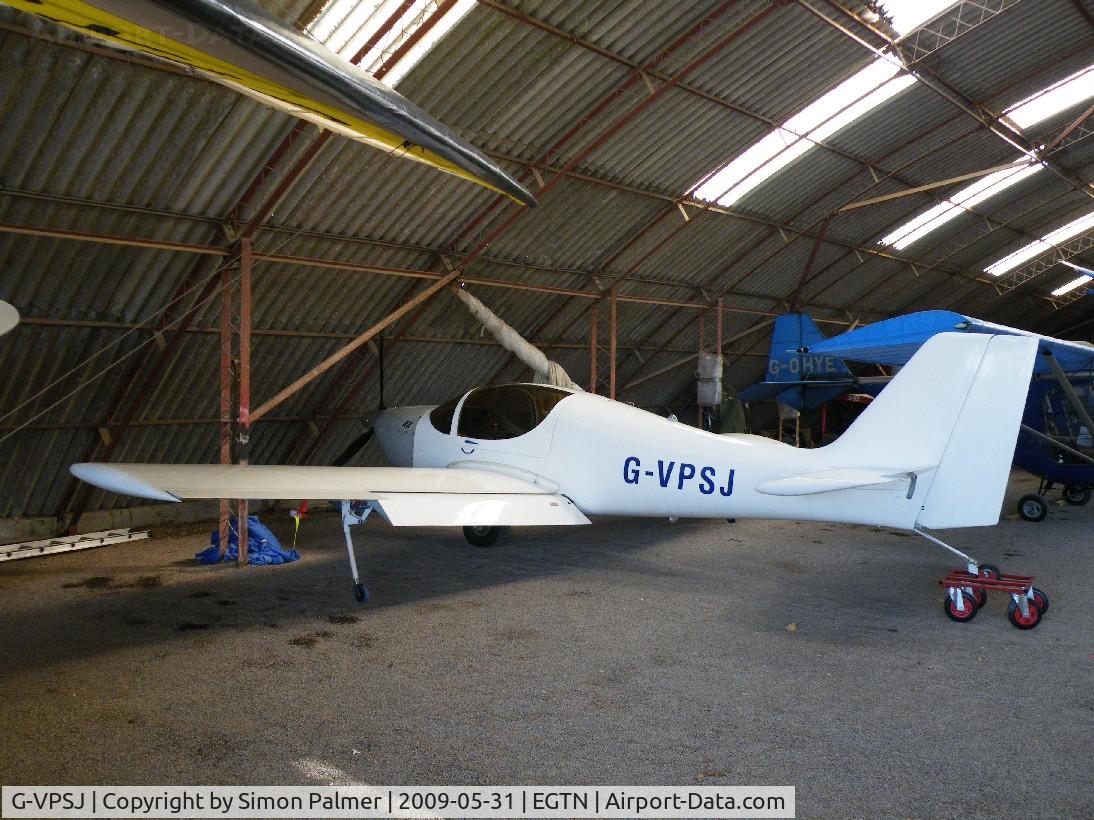 G-VPSJ, 1993 Europa Monowheel C/N PFA 247-12520, Europa in the hangar at Enstone