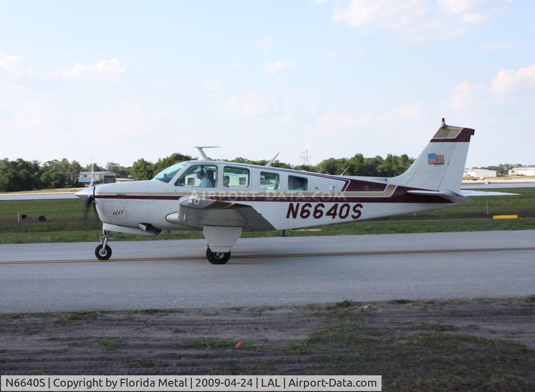 N6640S, 1976 Beech A36 Bonanza 36 C/N E-804, Beech A36
