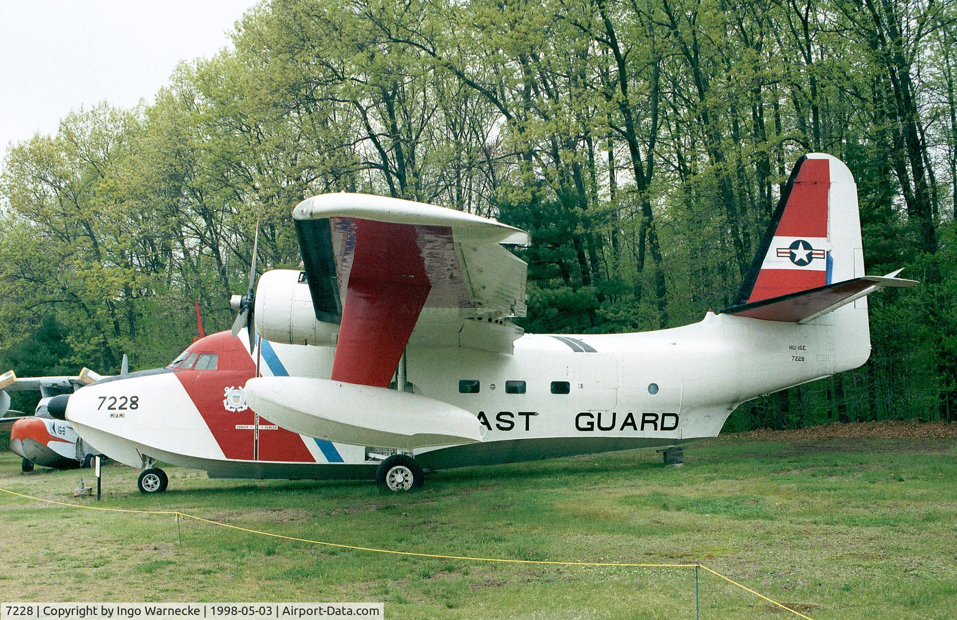 7228, 1953 Grumman UF-1G (HU-16B) Albatross C/N G-310, Gruman HU-16E Albatross of the USCG at the New England Air Museum, Windsor Locks CT