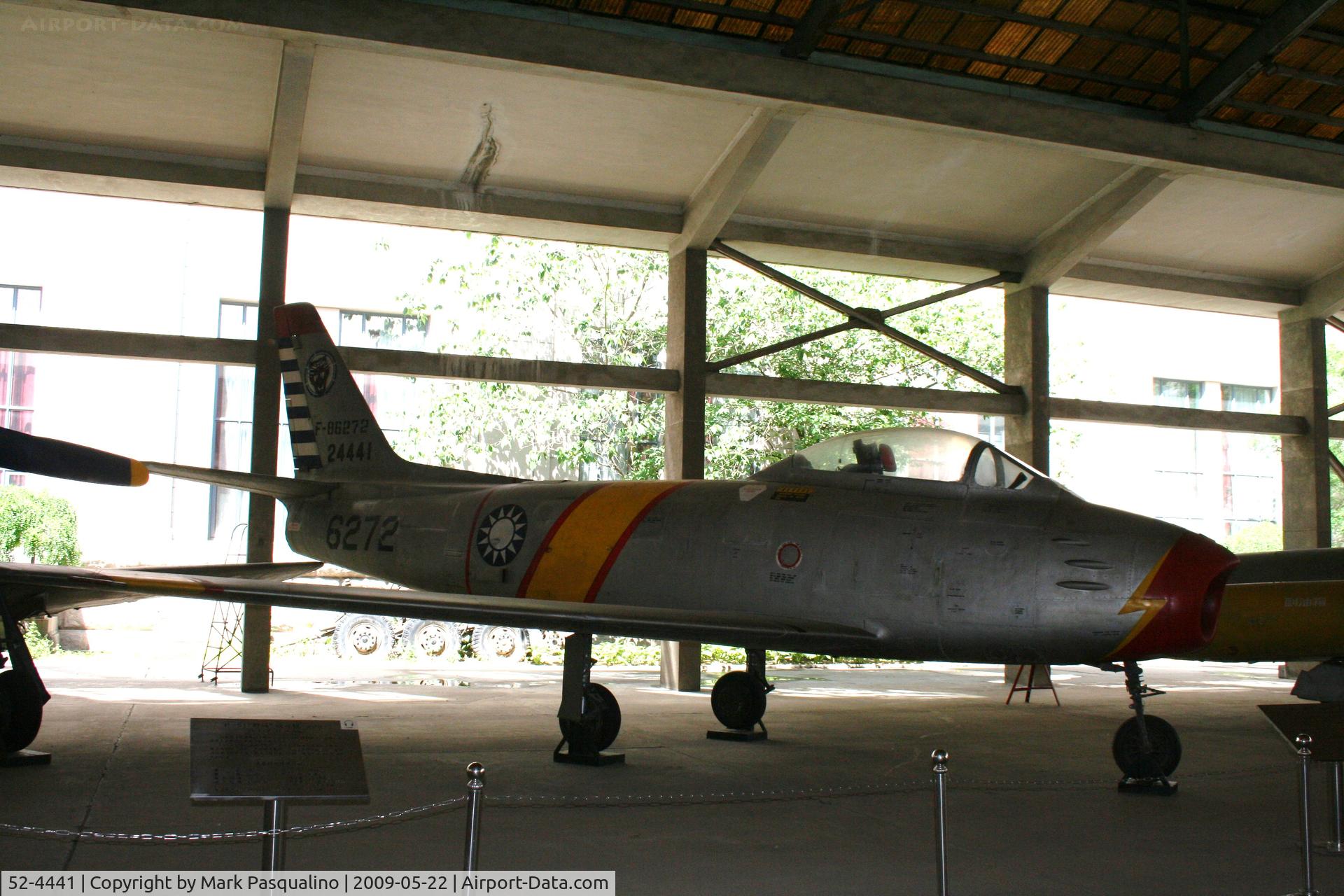 52-4441, 1952 North American F-86F Sabre C/N 191-137, North American F-86F on display at Military Museum Beijing