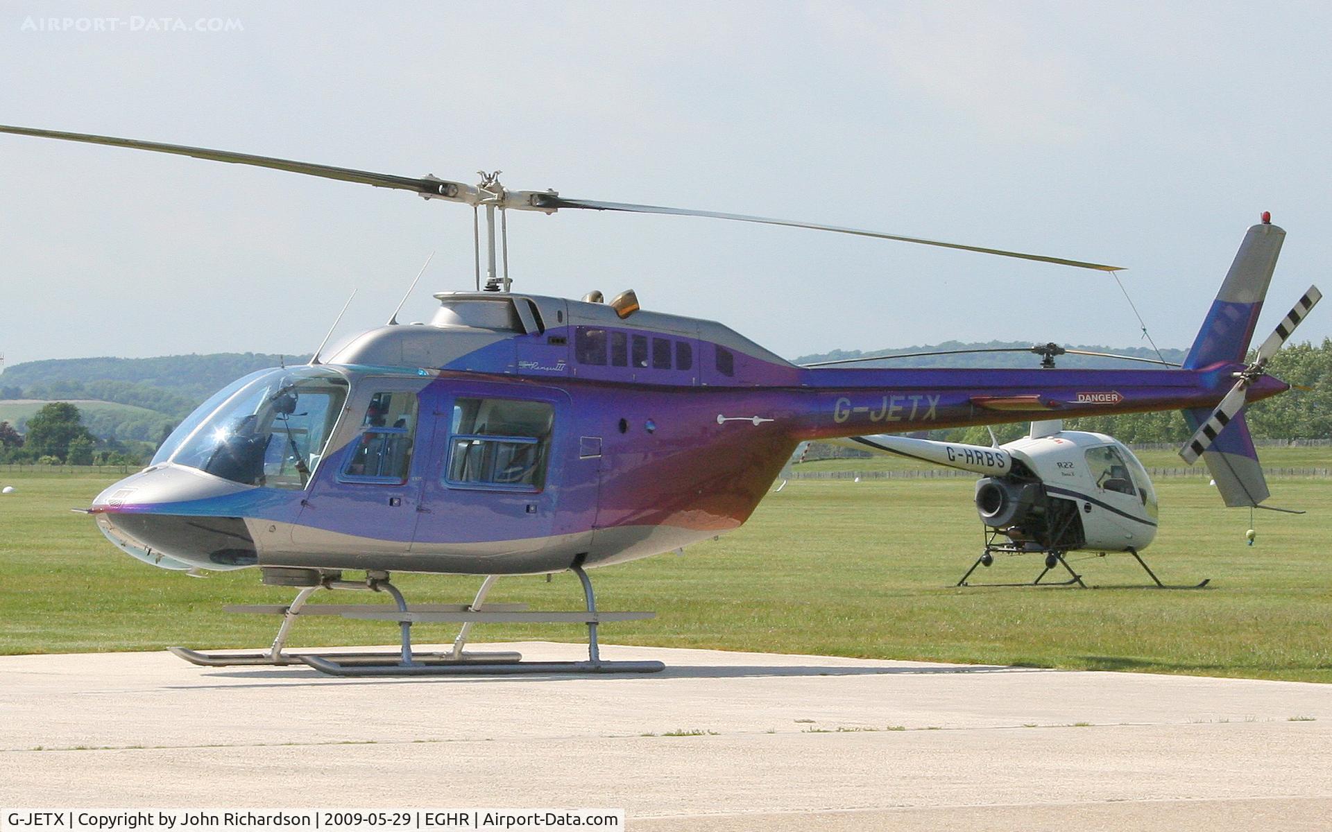 G-JETX, 1981 Bell 206B JetRanger III C/N 3208, At Goodwood