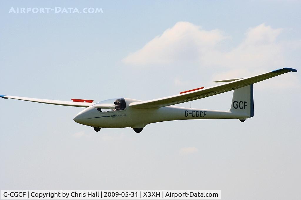 G-CGCF, 1984 Schleicher ASK-23 C/N 23010, Hoar Cross Airfield, home of the Needwood Forest Gliding Club