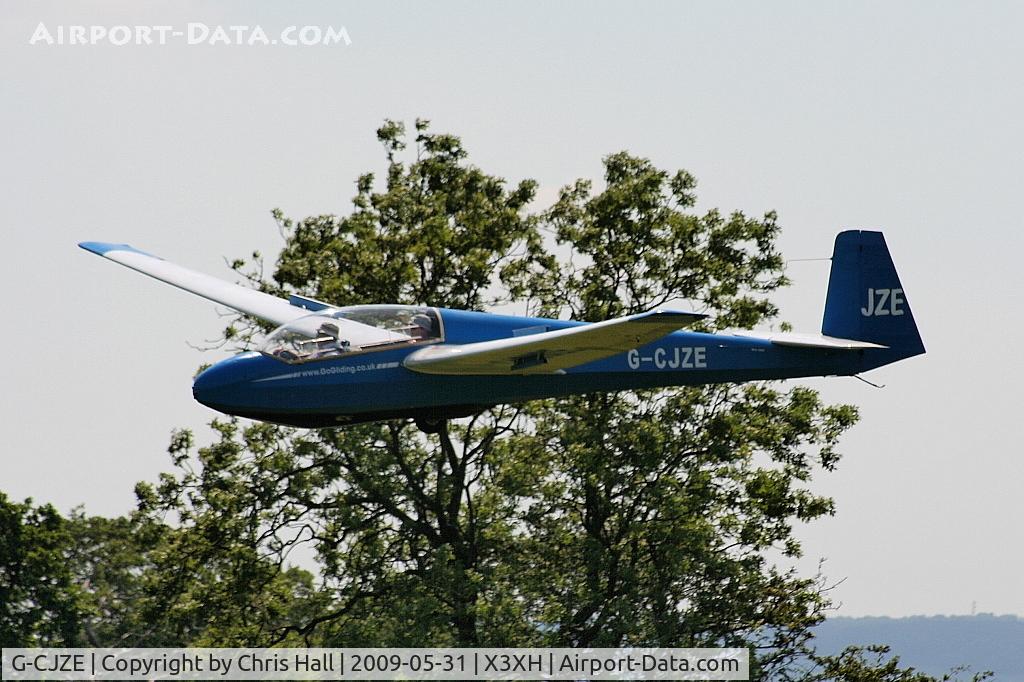 G-CJZE, 1973 Schleicher ASK-13 C/N 13423, Hoar Cross Airfield, home of the Needwood Forest Gliding Club