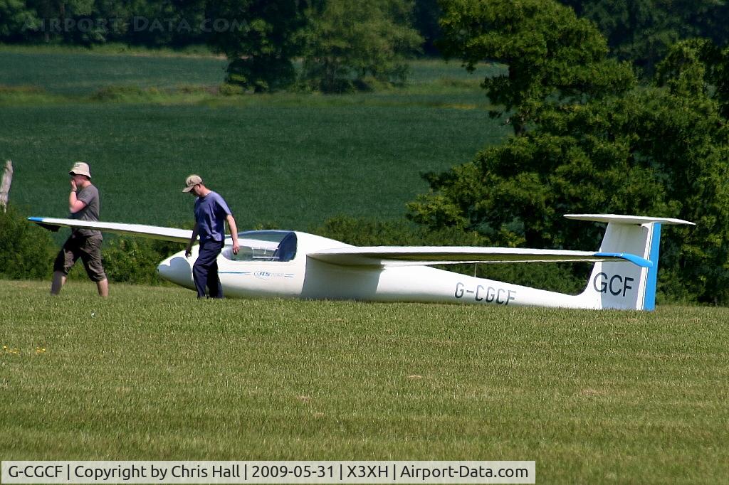 G-CGCF, 1984 Schleicher ASK-23 C/N 23010, Hoar Cross Airfield, home of the Needwood Forest Gliding Club