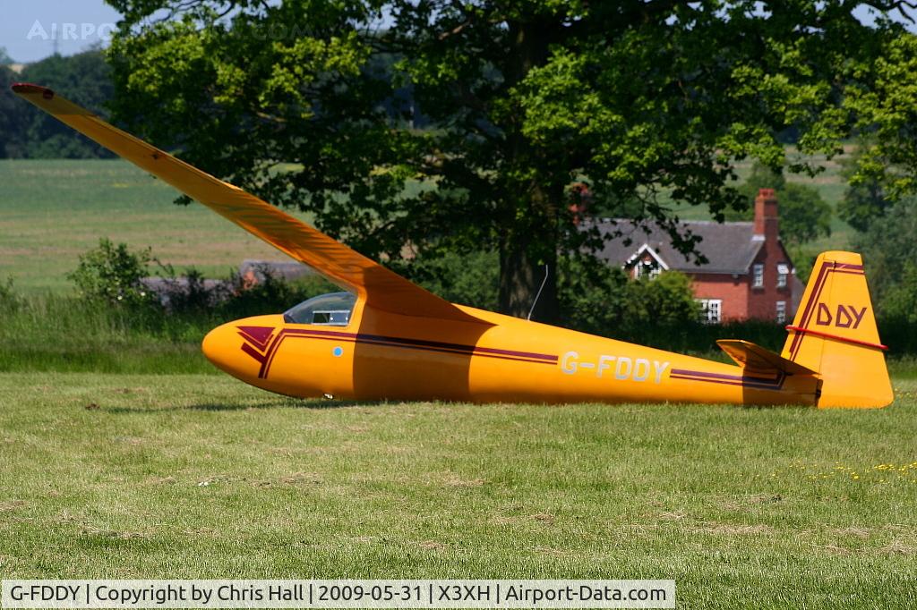 G-FDDY, 1960 Schleicher Ka-6CR Rhonsegler C/N 678, Hoar Cross Airfield, home of the Needwood Forest Gliding Club