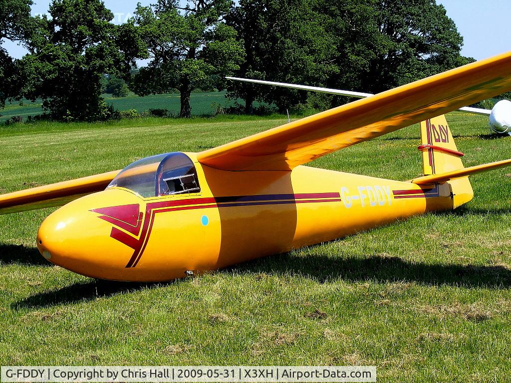 G-FDDY, 1960 Schleicher Ka-6CR Rhonsegler C/N 678, Hoar Cross Airfield, home of the Needwood Forest Gliding Club