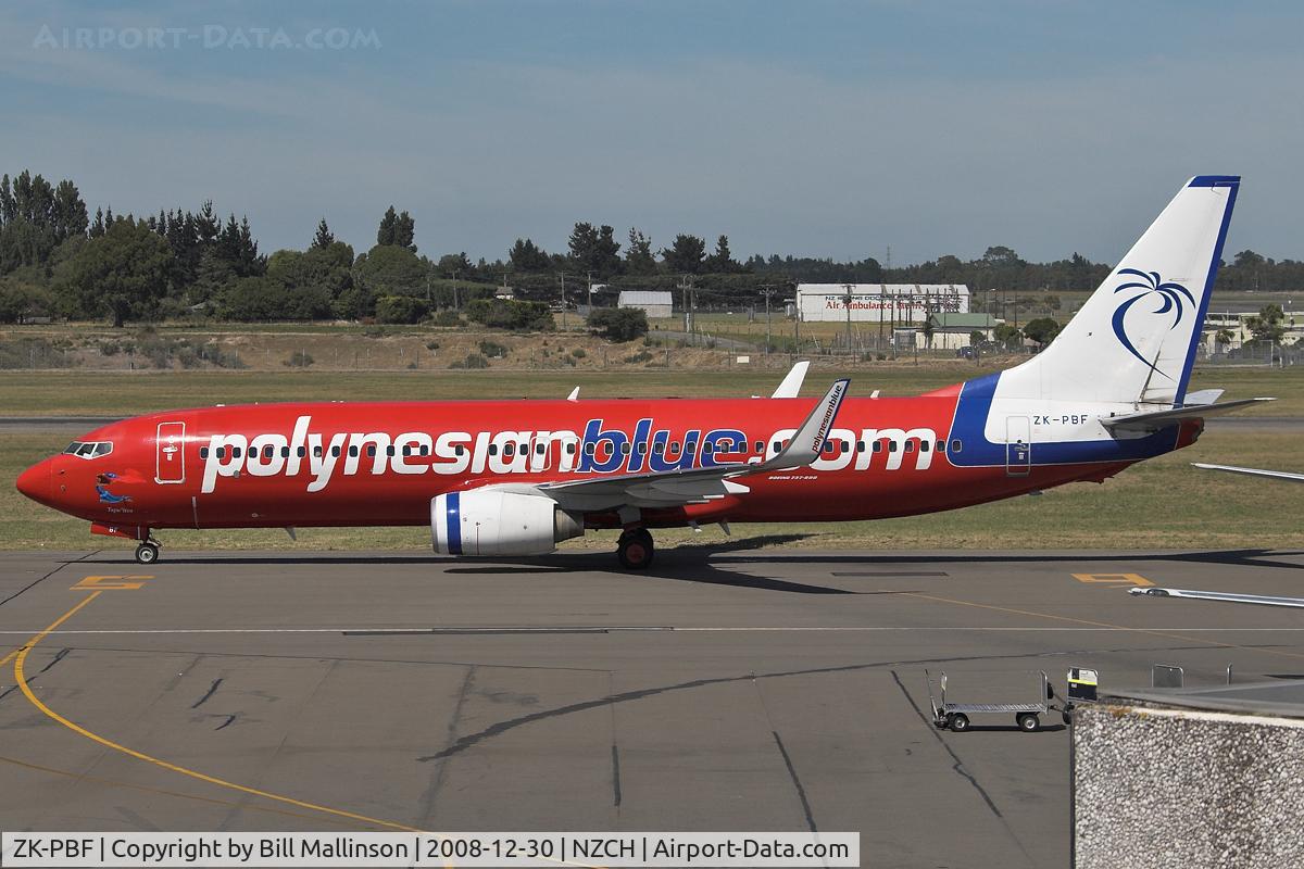 ZK-PBF, 2004 Boeing 737-8FE C/N 33799, arriving from AKL