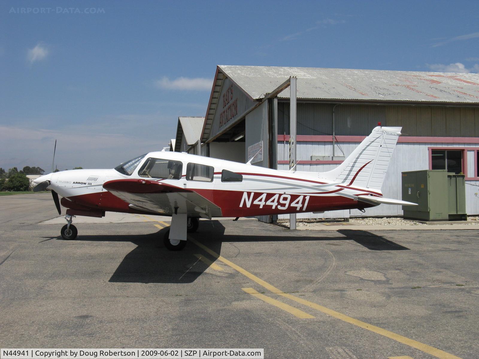 N44941, 1977 Piper PA-28R-201T Cherokee Arrow III C/N 28R-7703344, 1977 Piper PA-28R-201T TURBO ARROW III, Continental TSIO-360-F 200 Hp, first year of tapered wing