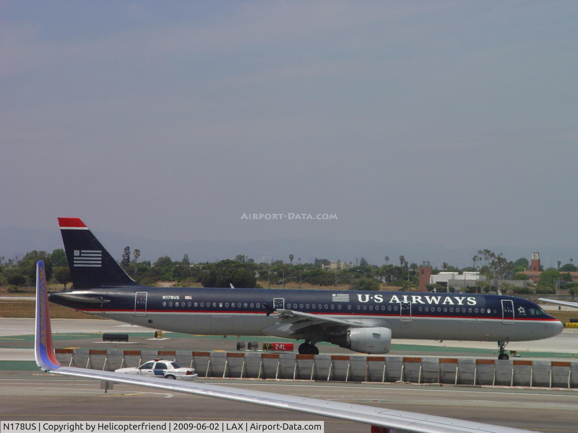 N178US, 2001 Airbus A321-211 C/N 1519, Taxiing to Runway 24L