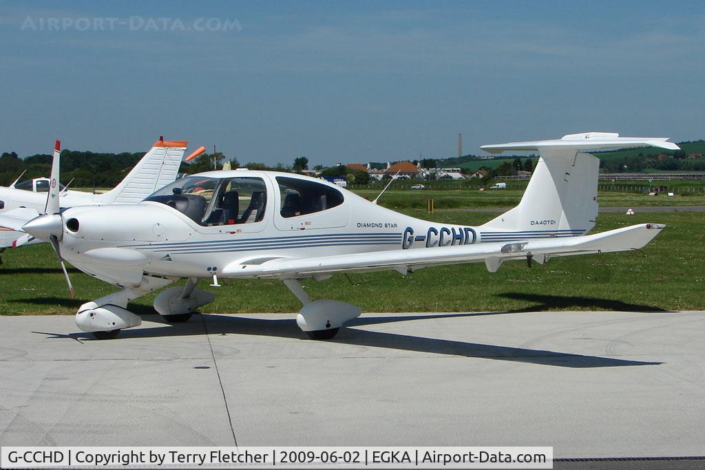 G-CCHD, 2003 Diamond DA-40D TDi Diamond Star C/N D4.051, Diamond DA40D at Shoreham Airport