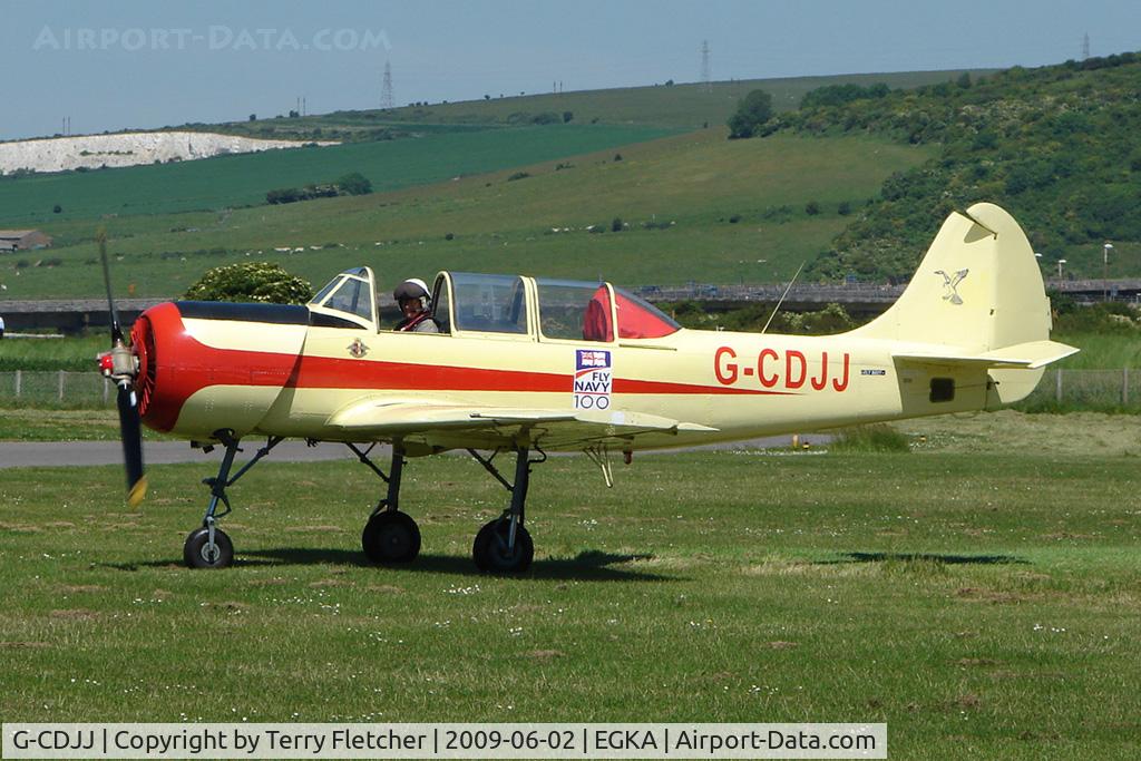 G-CDJJ, 1989 Bacau Yak-52 C/N 899912, Yak 52 at Shoreham Airport