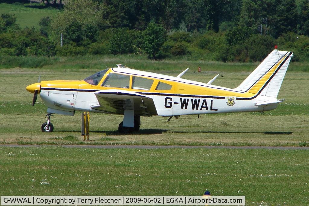 G-WWAL, 1968 Piper PA-28R-180 Cherokee Arrow C/N 28R-30461, Piper PA-28R-180 at Shoreham Airport