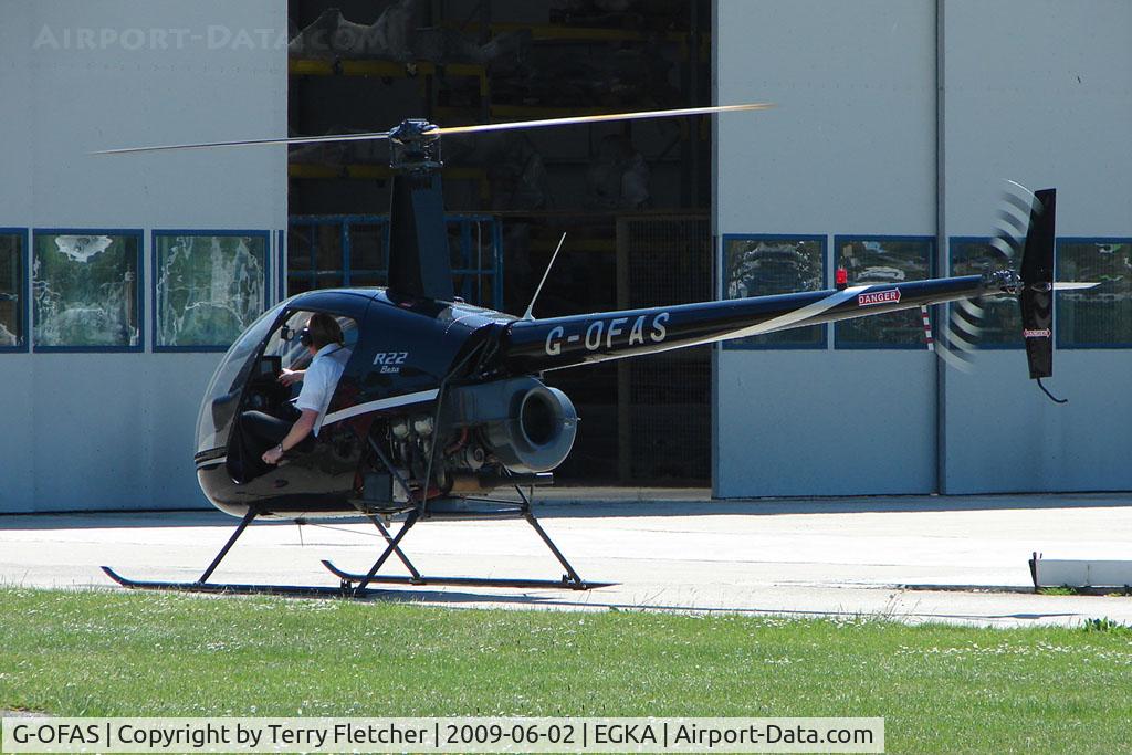 G-OFAS, 1986 Robinson R22 Beta C/N 0559, Robinson R22  at Shoreham Airport