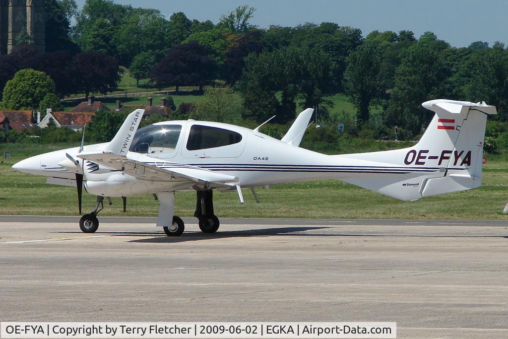 OE-FYA, 2008 Diamond DA-42 Twin Star C/N 42.361, Diamond DA42 Twinstar at Shoreham Airport