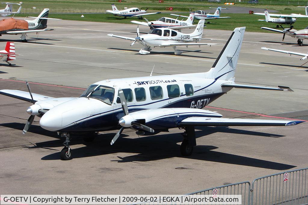 G-OETV, 1978 Piper PA-31-350 Chieftain C/N 31-7852073, Air South's Piper Pa-31-350 at Shoreham Airport