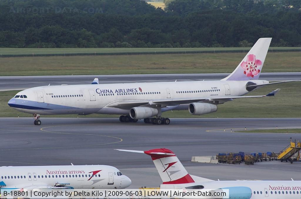 B-18801, 2001 Airbus A340-313 C/N 402, China Airlines  first visit with A340