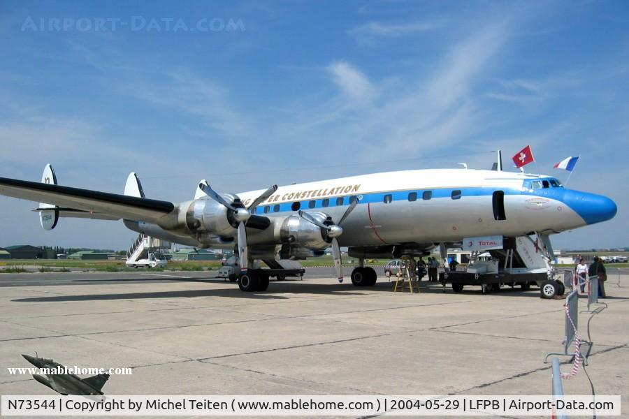 N73544, 1955 Lockheed C-121C Super Constellation (L-1049F) C/N 1049F-4175, Breitling Super Constellation