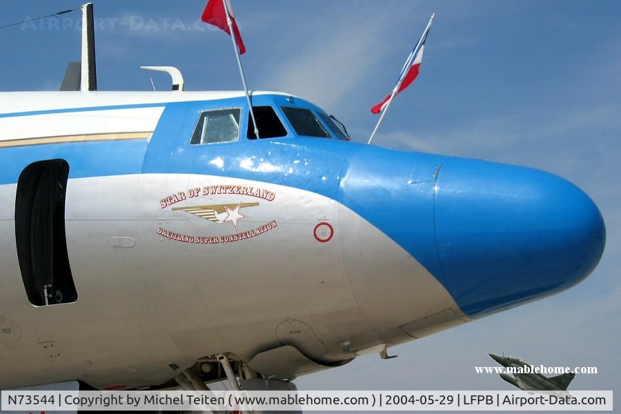 N73544, 1955 Lockheed C-121C Super Constellation (L-1049F) C/N 1049F-4175, Breitling Super Constellation