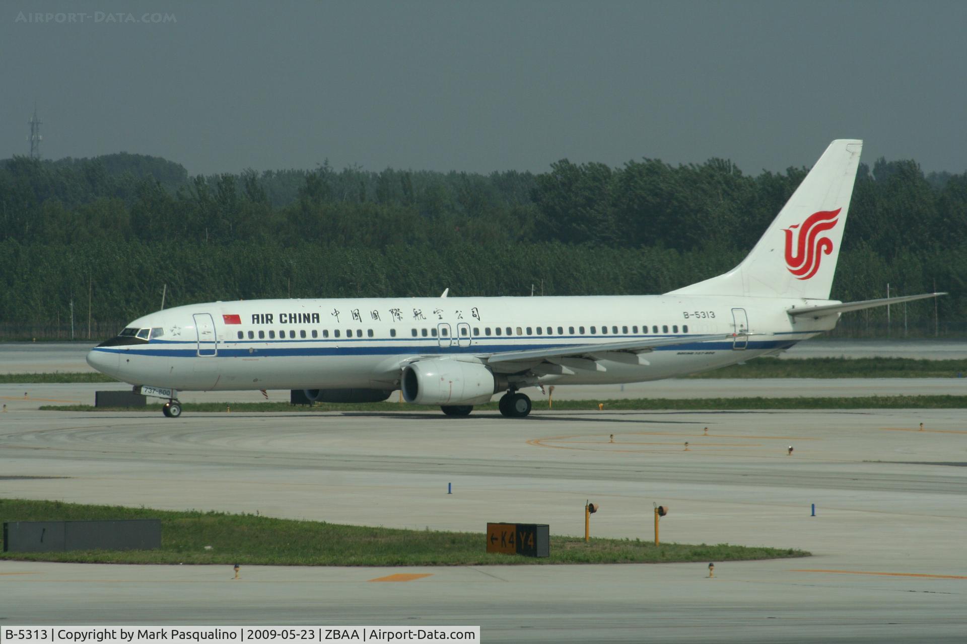 B-5313, 2007 Boeing 737-8Q8 C/N 30716, Boeing 737-800