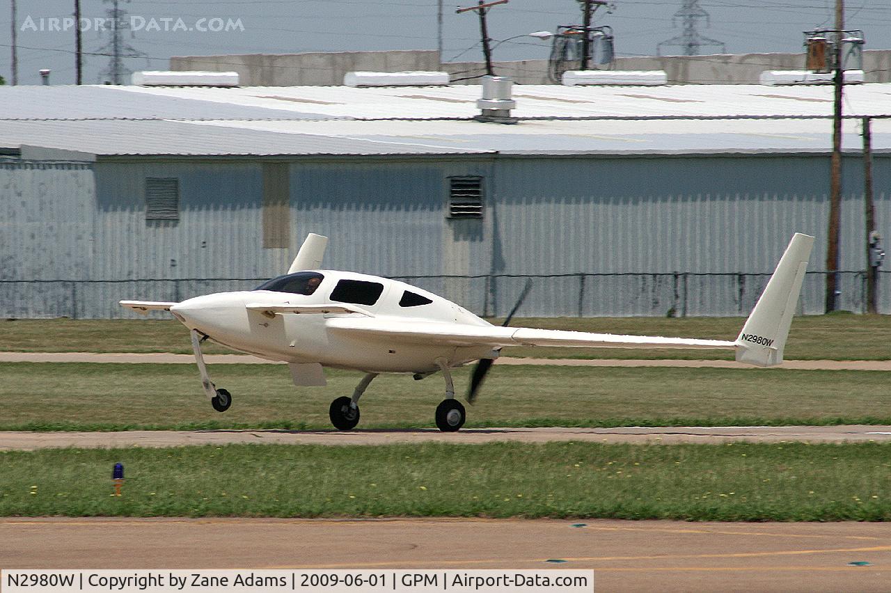 N2980W, Velocity Velocity STD FG C/N DMO055, At Grand Prairie Municipal