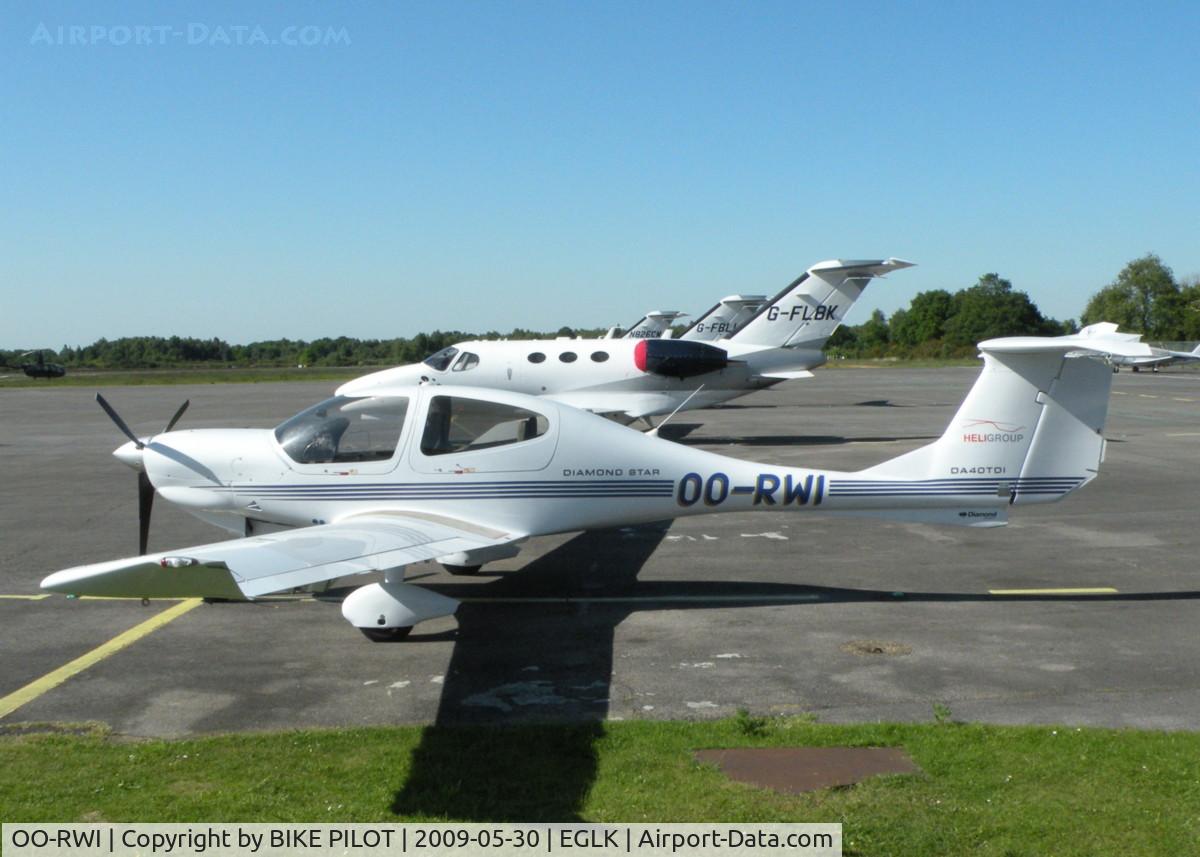 OO-RWI, 2005 Diamond DA-40TDI Diamond Star C/N D4.169, NICE VISITOR FROM BELGIUM