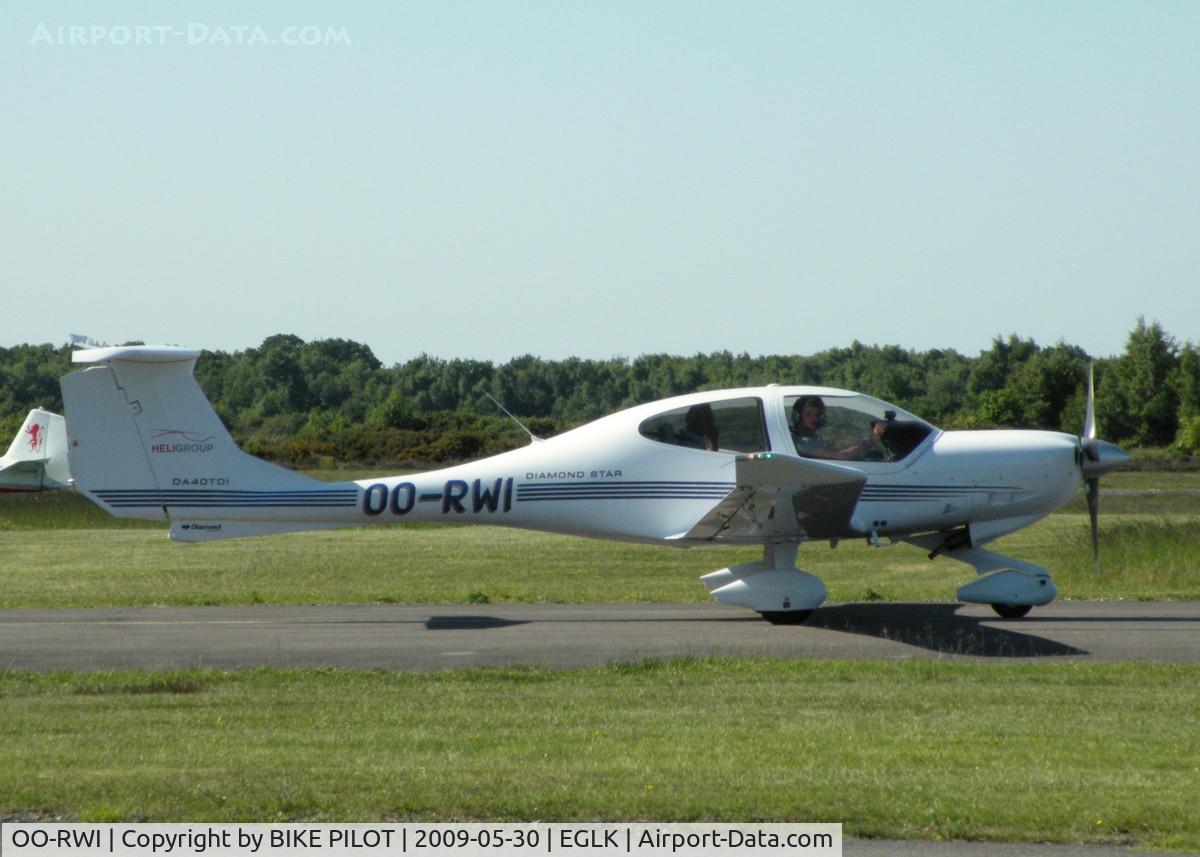 OO-RWI, 2005 Diamond DA-40TDI Diamond Star C/N D4.169, NICE VISITOR FROM BELGIUM