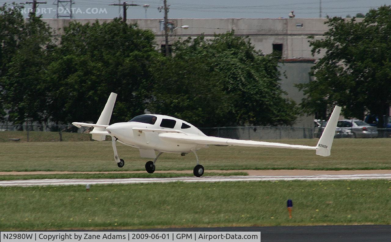 N2980W, Velocity Velocity STD FG C/N DMO055, At Grand Prairie Municipal