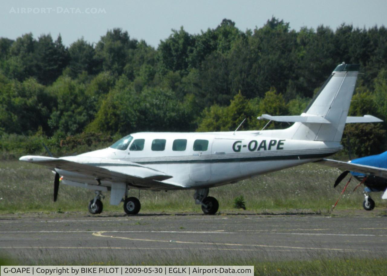 G-OAPE, 1983 Cessna T303 Crusader C/N T303-00245, VISITING CRUSADER