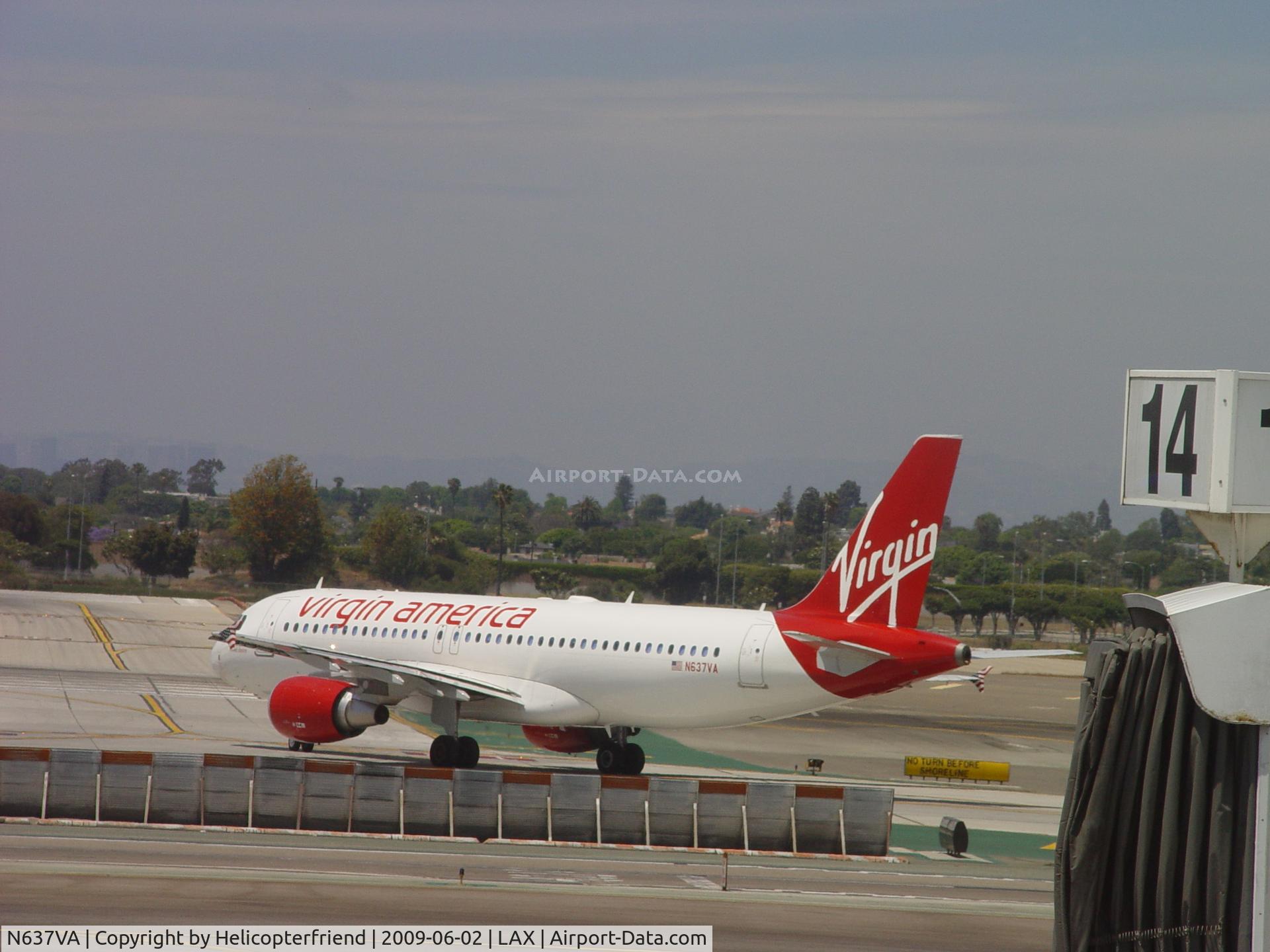 N637VA, 2008 Airbus A320-214 C/N 3465, Turning onto Runway 24L for take off