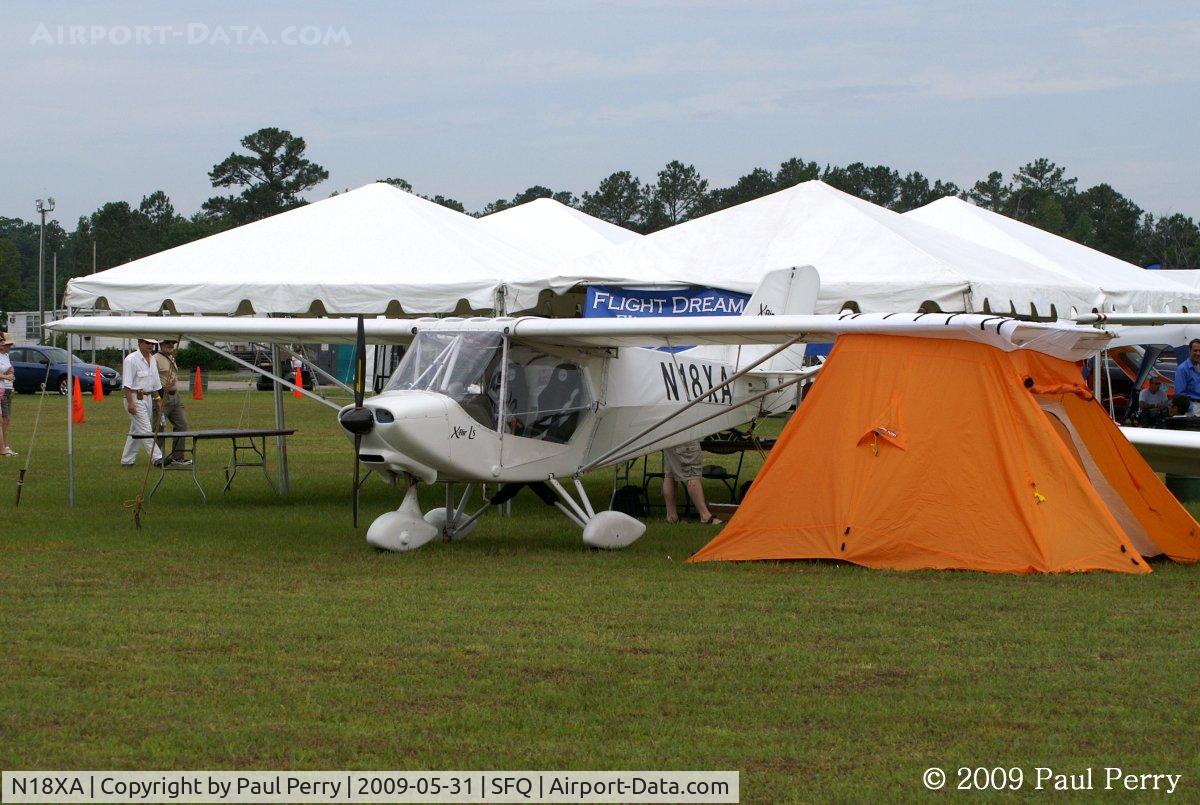 N18XA, X-Air XA85 C/N XA850005, Showing off some under-wing camping capability