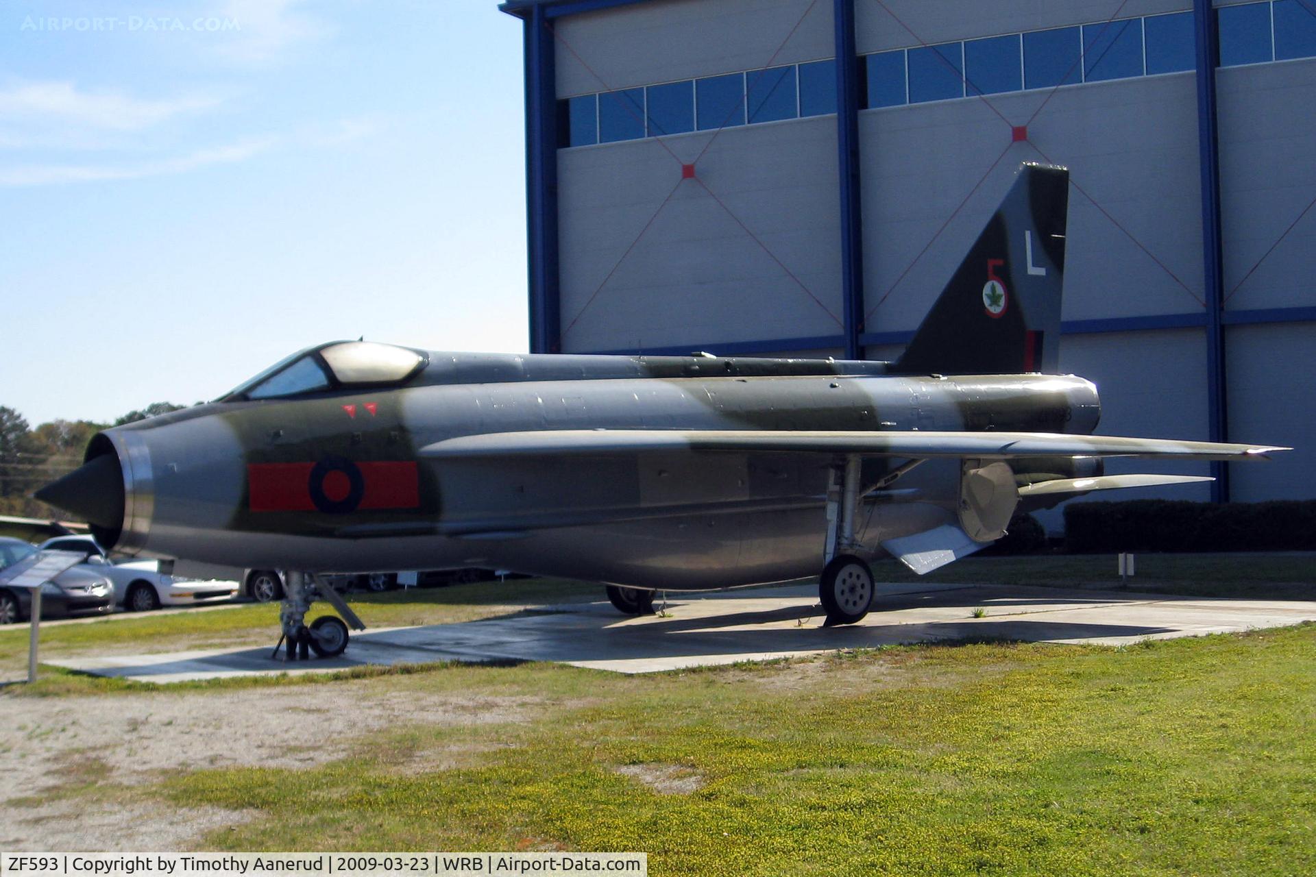 ZF593, 1968 English Electric Lightning F.53 C/N 95298, BRITISH AEROSPACE MK.53 LIGHTNING