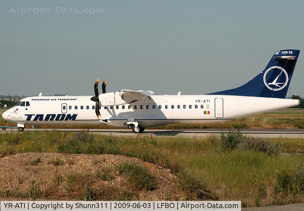 YR-ATI, 2009 ATR 72-212A C/N 867, Push back from cleaning area... To be delivered from ATR in the next days...