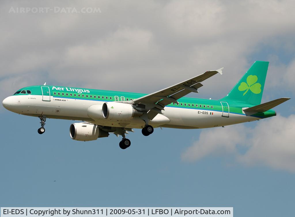 EI-EDS, 2008 Airbus A320-214 C/N 3755, Landing rwy 32L