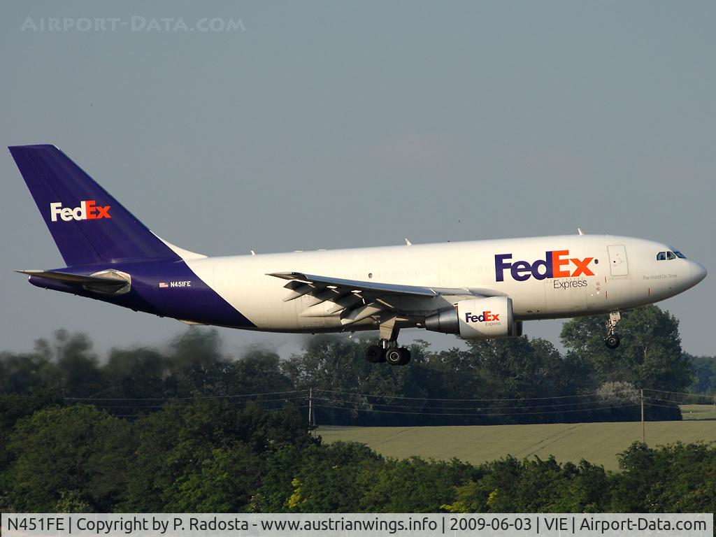N451FE, 1984 Airbus A310-222 C/N 303, ex Sabena Aircraft now ops for FedEx